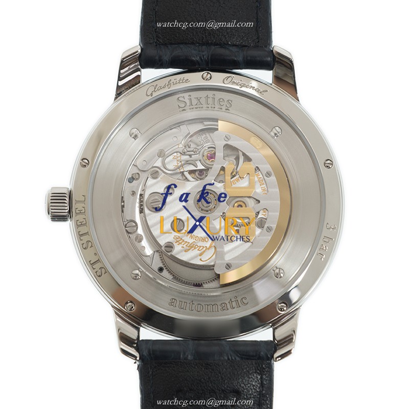 Glashutte Senator Sixties 2-39-47-06-02-04 Blue Dial Automatic Steel Replica Watch - Image 3