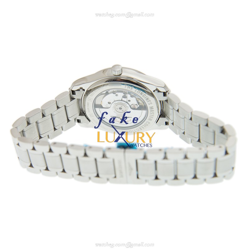 Longines L2.909.4.77.6 MASTER Replica Watch, White Dial, Steel Bracelet, Automatic - Image 4