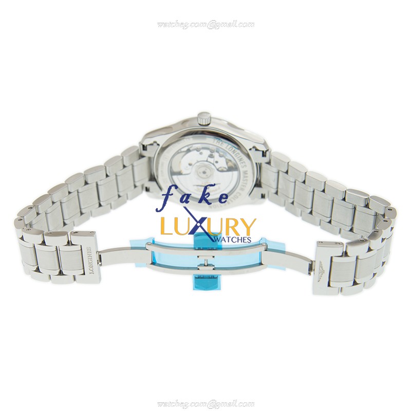 Longines L2.909.4.77.6 MASTER Replica Watch, White Dial, Steel Bracelet, Automatic - Image 5