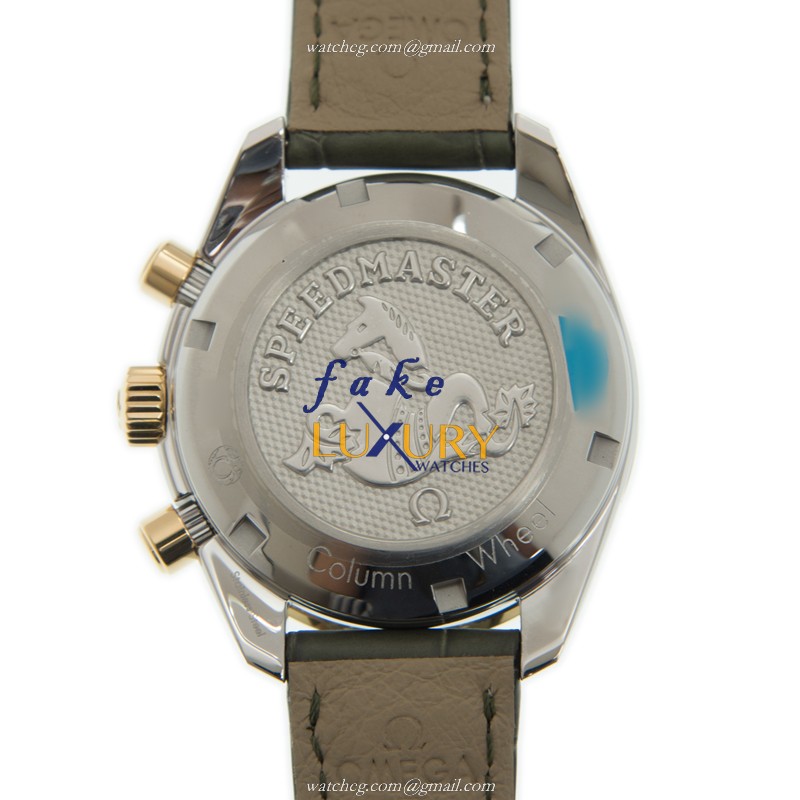Omega 324.23.38.50.02.001 Speedmaster Replica Watch, Automatic, White Dial, 18kt Gold & Steel Case - Image 3