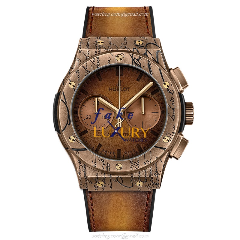 Hublot 521.BZ.05IG.VR.BER19 CLASSIC FUSION Bronze Automatic Replica Watch, Brown Leather Strap - Image 2