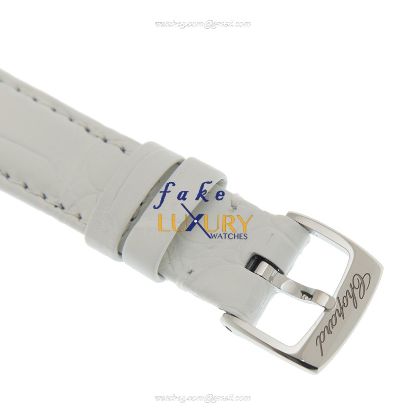 Chopard 278590-6005 HAPPY HEARTS Quartz 18kt Rose Gold & Steel Replica Watch | 30mm White Dial - Image 4