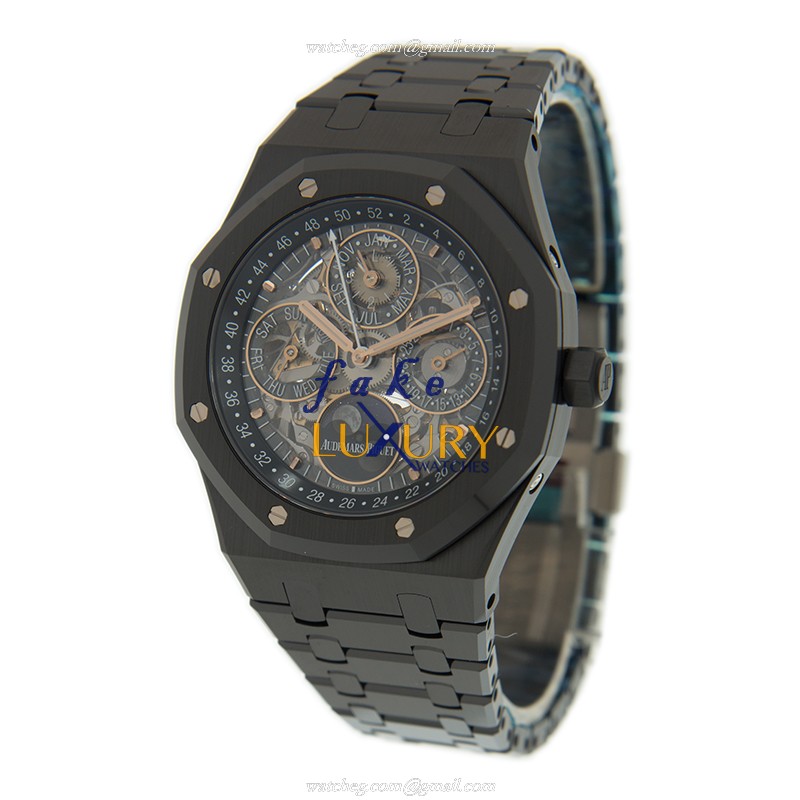 Audemars Piguet 26585CE.OO.1225CE.01 Royal Oak Automatic Titanium Ceramic Silver Dial Replica Watch - Image 3