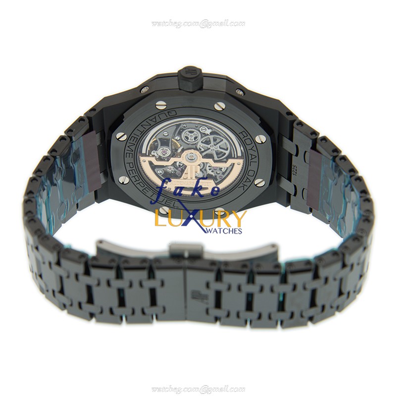 Audemars Piguet 26585CE.OO.1225CE.01 Royal Oak Automatic Titanium Ceramic Silver Dial Replica Watch - Image 4
