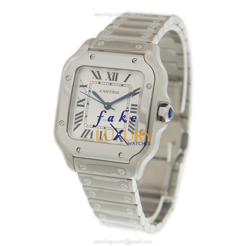 Cartier WSSA0029 SANTOS Automatic Stainless Steel - White Dial - Replica Watch - Image 3