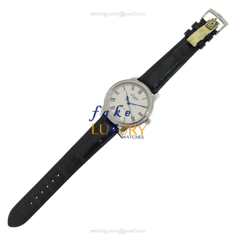 Glashutte 1-39-59-01-12-04 Senator Manual Winding Skeletonized White Dial Replica Watch - Image 2
