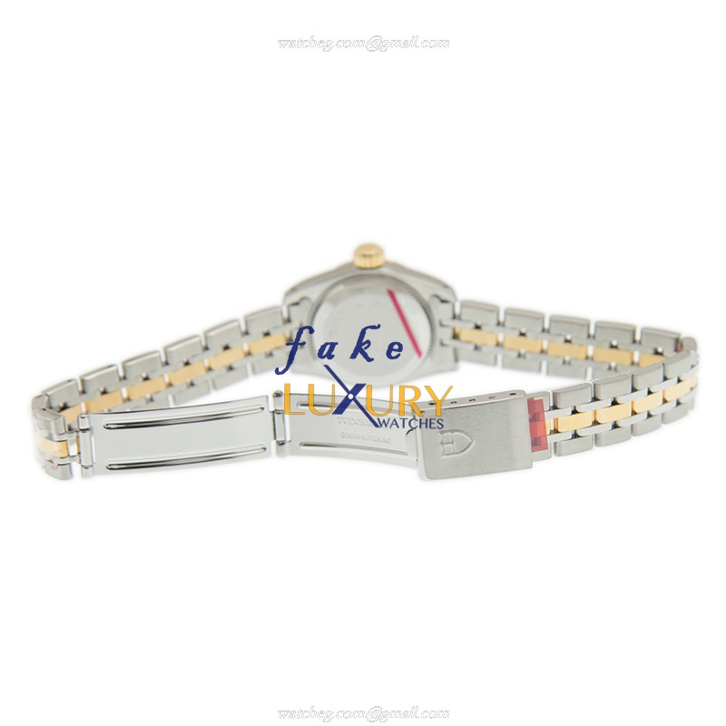 Tudor PRINCESS DATE 92513-62423-246810AR-CH Automatic 18kt Gold & Steel Case Silver Dial Watch - Image 5