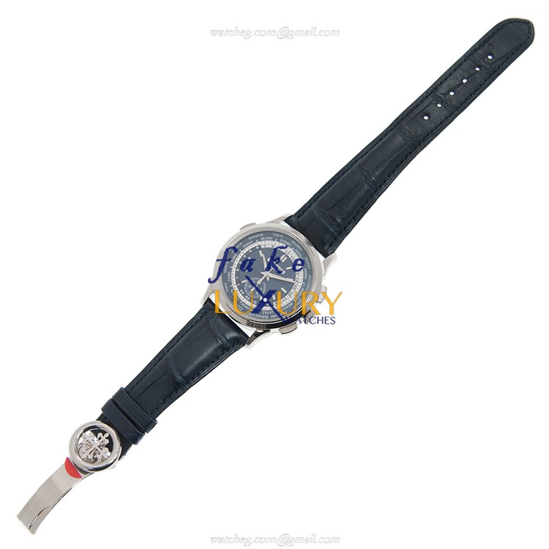 Patek Philippe 5930G-010 Replica Watch, World Time Complications, Gold Case, Silver Dial - Image 2