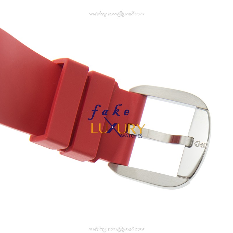 Corum 082.410.20/0376 UK01 Bubble Replica Watch - Automatic - Red Dial - Steel Case - Rubber Strap - Image 4