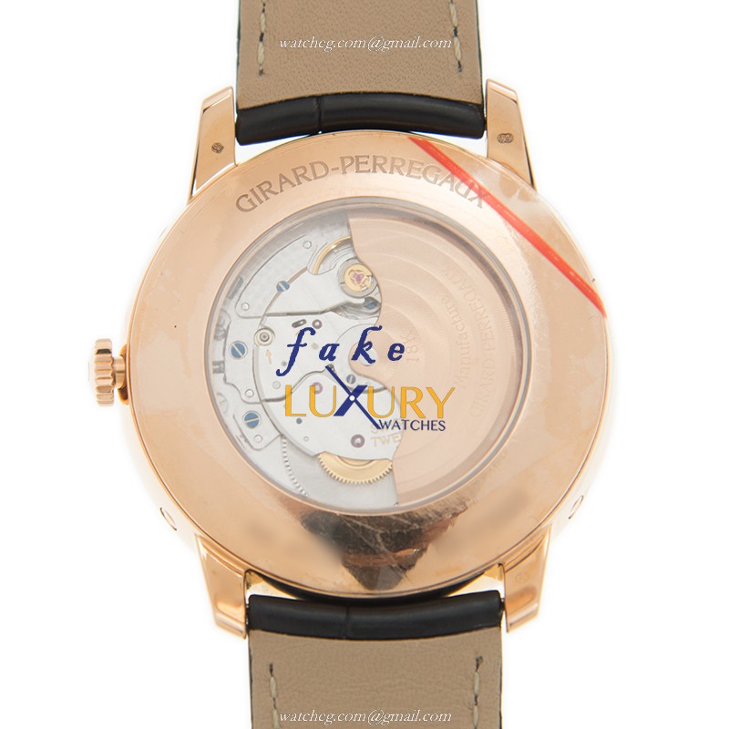 Girard Perregaux 49535-D52-A151-BK6A Replica Watch, 40mm, Automatic, White Dial, Rose Gold & - Image 3