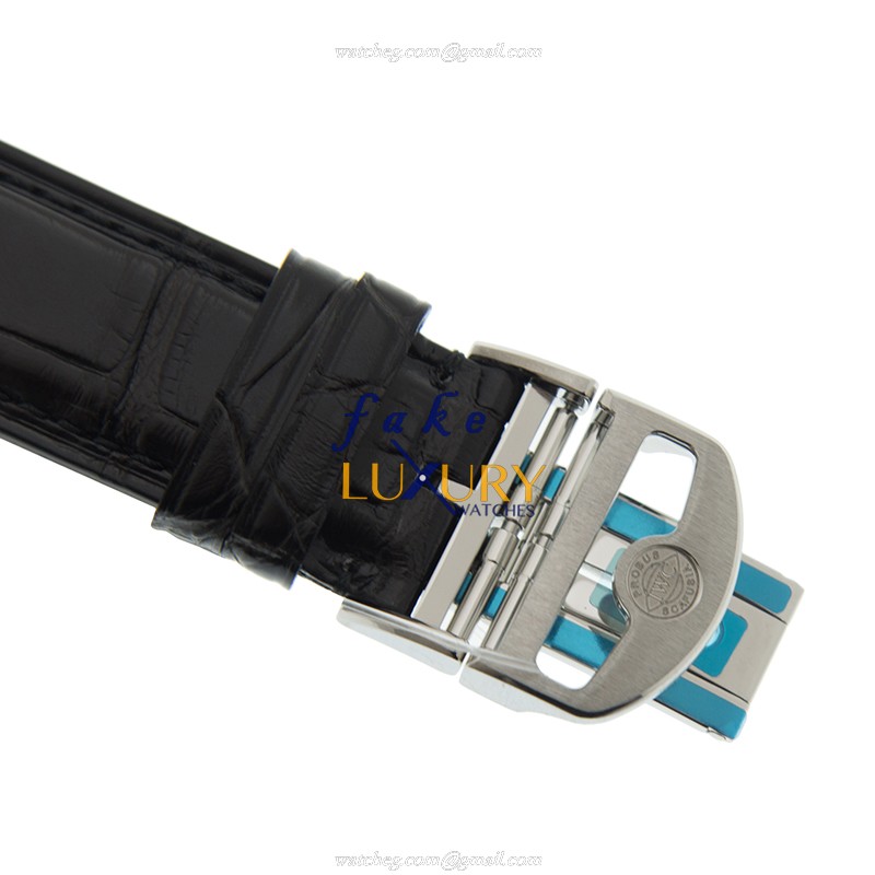IWC IW371609 Portuguese - Replica Watch - Automatic - Steel Case - Black Dial - Alligator Strap - Image 4
