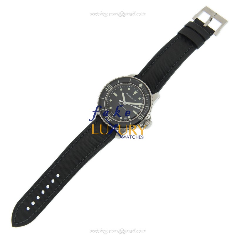 Blancpain 5015E-1130-B52A Replica Watch, Automatic Movement, Black Dial, Steel Case - Image 2