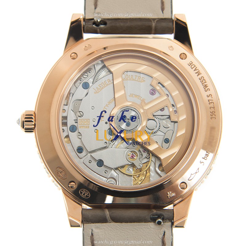 Jaeger-Lecoultre Q3432570 Automatic 18kt Rose Gold Diamond Bezel Replica Watch - Image 3