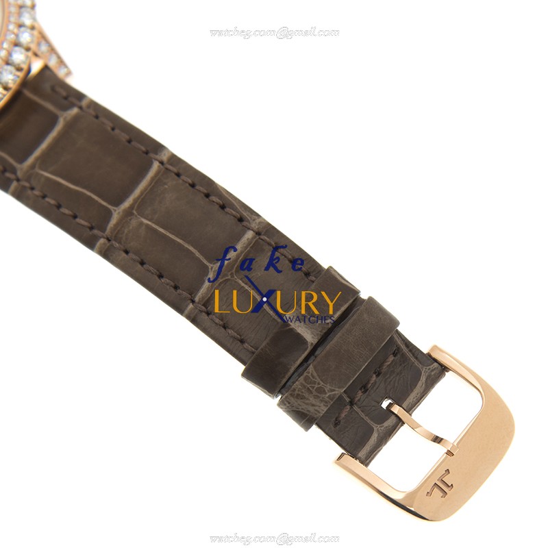 Jaeger-Lecoultre Q3432570 Automatic 18kt Rose Gold Diamond Bezel Replica Watch - Image 4