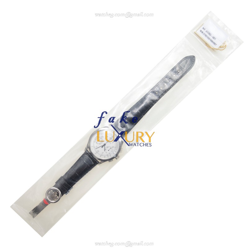 Patek Philippe 5170G-001 Replica Watch, Manual Wind, White Dial, 18kt White Gold Case, Leather Strap - Image 2