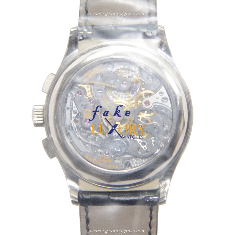 Patek Philippe 5170G-001 Replica Watch, Manual Wind, White Dial, 18kt White Gold Case, Leather Strap - Image 3