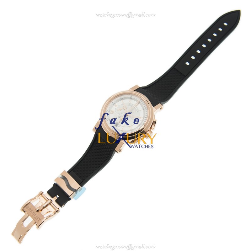 Breguet 5827BR/12/5ZU MARINE Replica Watch Automatic Movement Silver Dial 18kt Rose Gold Case - Image 2