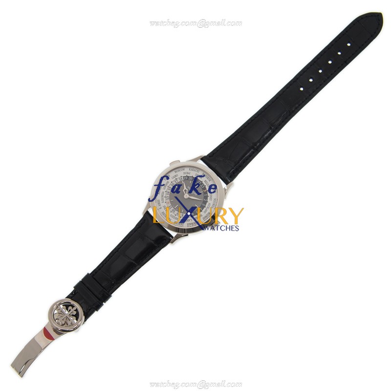 Patek Philippe 5230G-014 Replica Watch - Automatic - 18kt White Gold - White Dial - Black Leather - Image 2