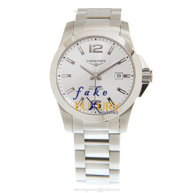Longines Conquest L3.777.4.76.6 Automatic Stainless Steel Silver Dial Replica Watch - Image 2