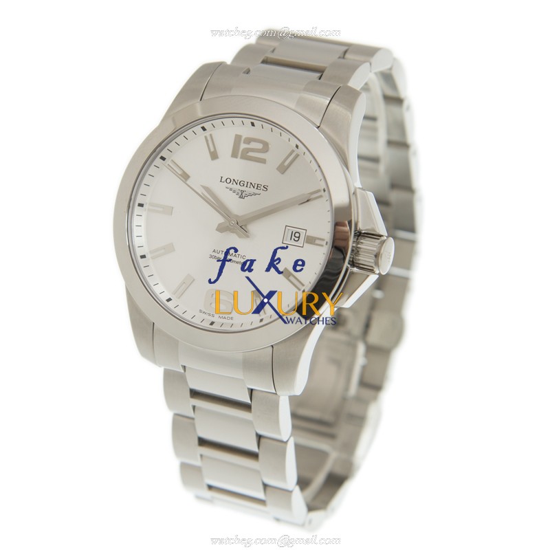 Longines Conquest L3.777.4.76.6 Automatic Stainless Steel Silver Dial Replica Watch - Image 3