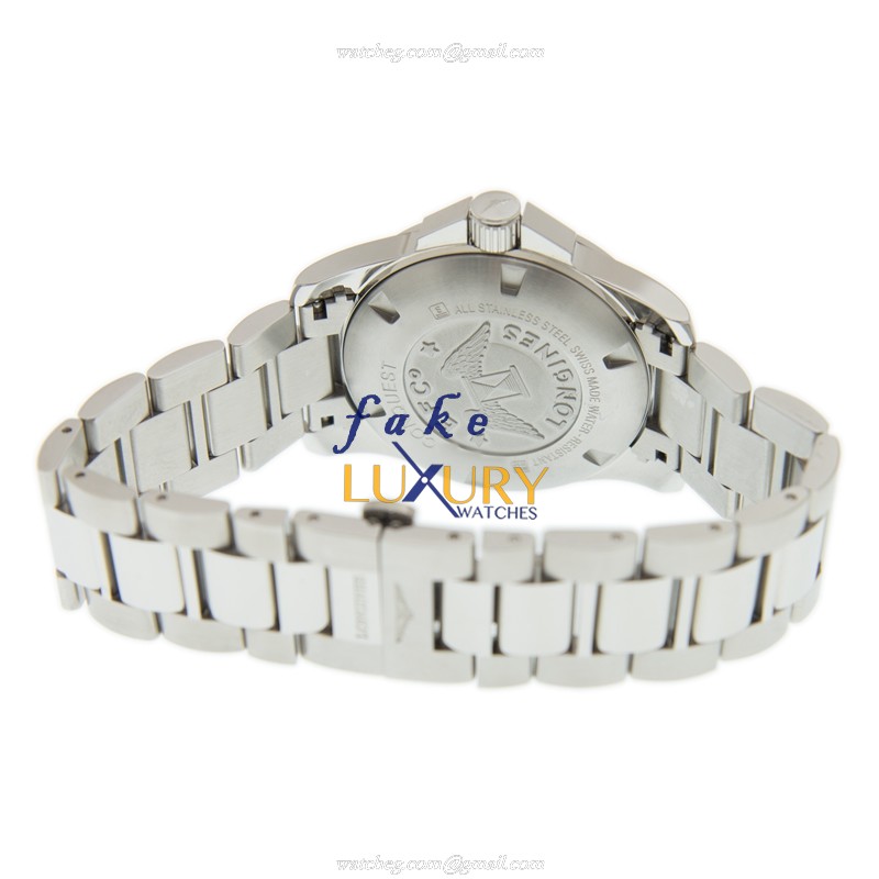 Longines L3.760.4.96.6 Quartz Stainless Steel Replica Watch, Blue Dial, Silver Strap - Image 4