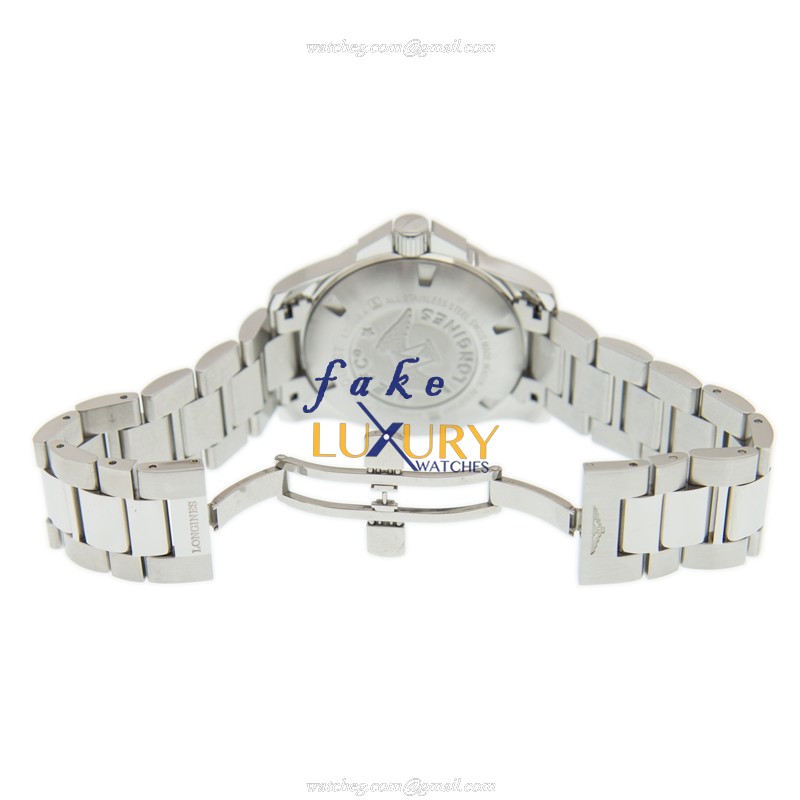 Longines L3.760.4.96.6 Quartz Stainless Steel Replica Watch, Blue Dial, Silver Strap - Image 5