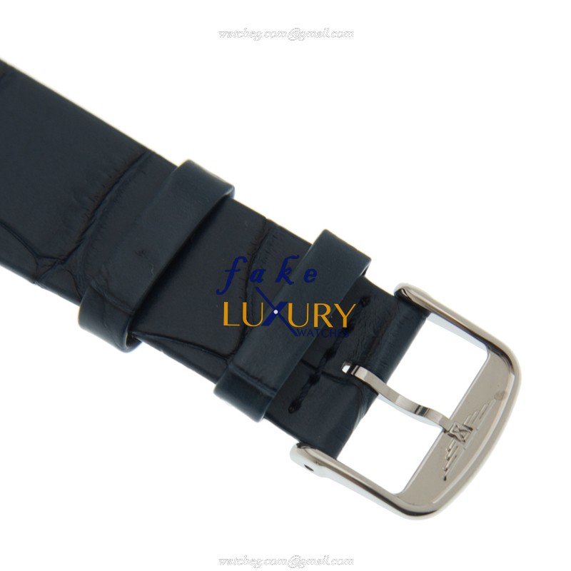 Longines L4.908.4.95.2 Replica Watch - Swiss Quartz, 35mm Steel Case, Dark Blue Dial & Leather Strap - Image 4