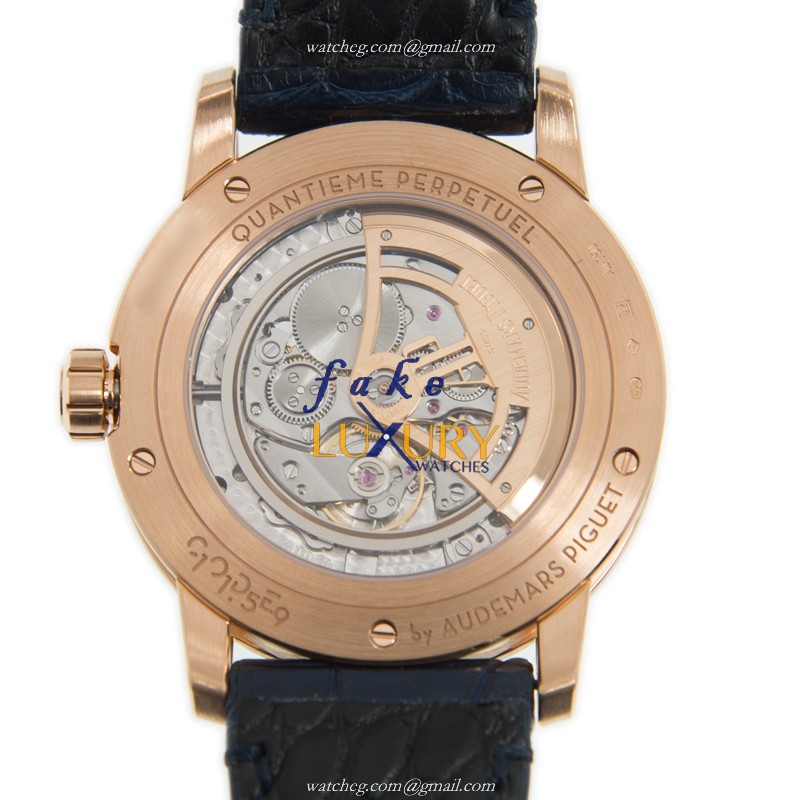 Audemars Piguet 26394OR.OO.D321CR.01 CODE 11.59 Replica Watch With Blue Dial, 18kt Rose Gold Case - Image 3