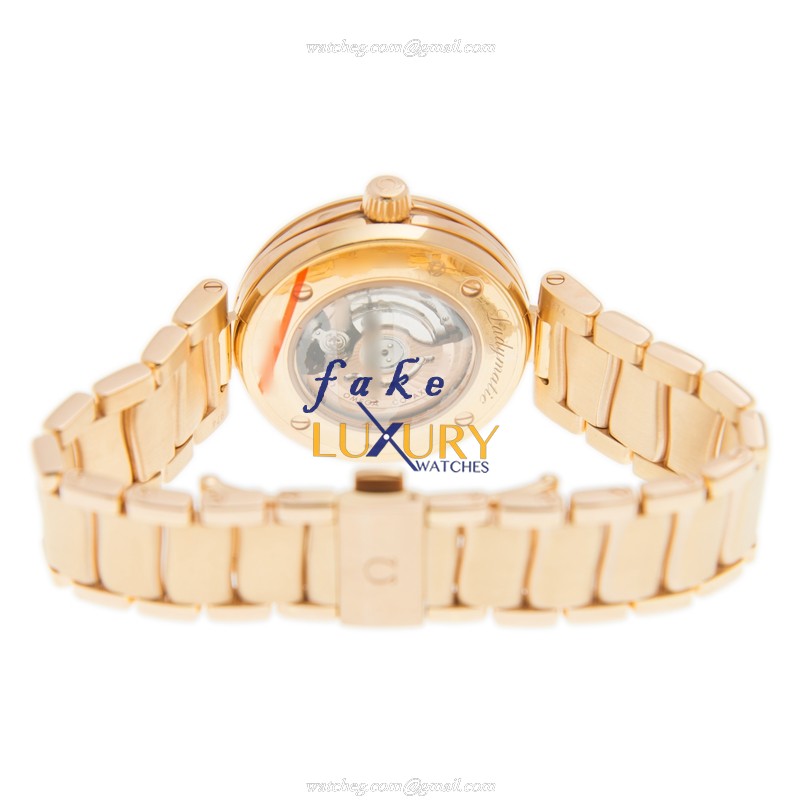 425.60.34.20.55.001 - Omega De Ville Replica Watch - 18kt Rose Gold Automatic - White Mother of - Image 4