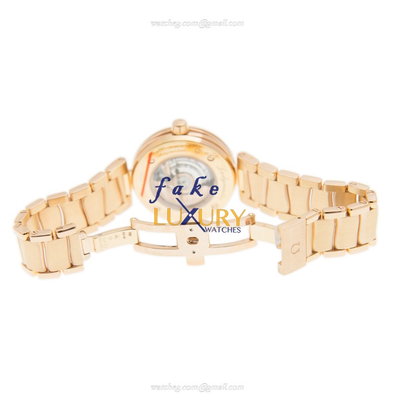 425.60.34.20.55.001 - Omega De Ville Replica Watch - 18kt Rose Gold Automatic - White Mother of - Image 5