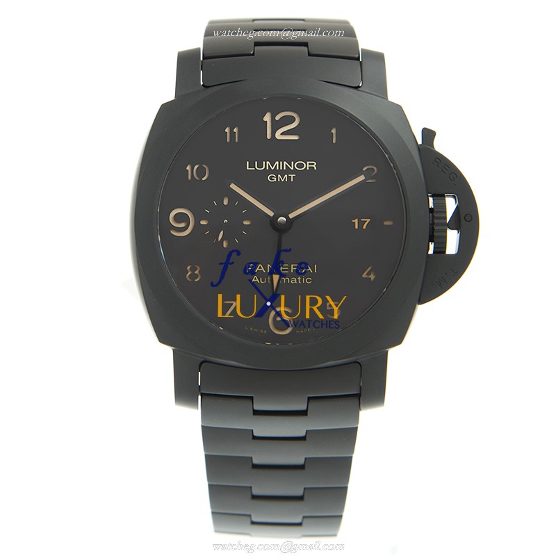 PAM01438 - Panerai Luminor Replica Watch - Automatic Ceramic - Black Dial - Image 2