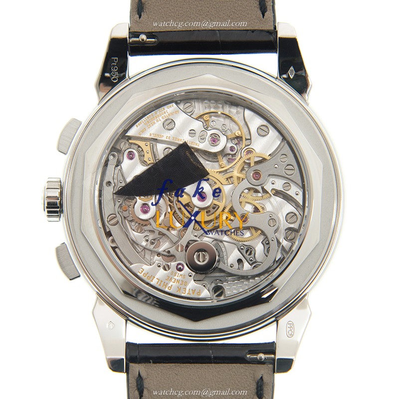 Patek Philippe 5271P-001 Grand Complications Manual Wind 950 Platinum Black Dial Replica Watch - Image 3
