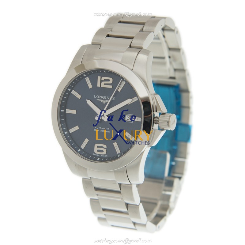 Longines Conquest L3.777.4.99.6 Automatic Blue Dial Silver Stainless Steel Strap Replica Watch - Image 3