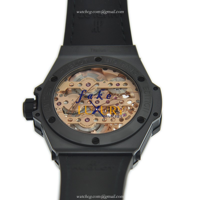 Hublot 414.CI.4010.LR.4096.NJA19 | Manual Wind | Ceramic Case | Transparent Skull Dial - Image 4