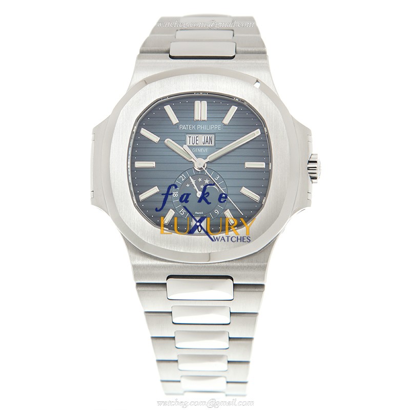 Patek Philippe Nautilus 5726/1A-014 Replica Watch, Blue Dial, Automatic Movement, Steel Case - Image 2