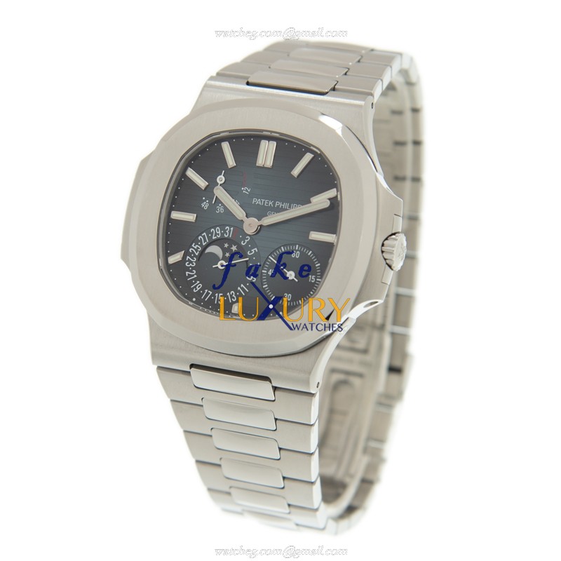 Patek Philippe 5712/1A-001 Replica Watch, Blue Dial, Automatic, Stainless Steel Case Bracelet - Image 3