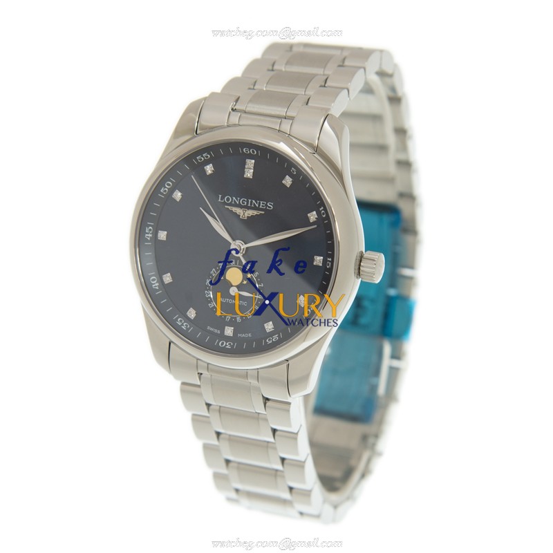 Longines Master L2.909.4.97.6 Automatic Stainless Steel Blue Dial Sapphire Crystal Replica Watch - Image 3