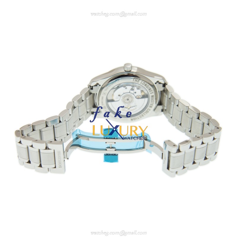 Longines Master L2.909.4.97.6 Automatic Stainless Steel Blue Dial Sapphire Crystal Replica Watch - Image 5