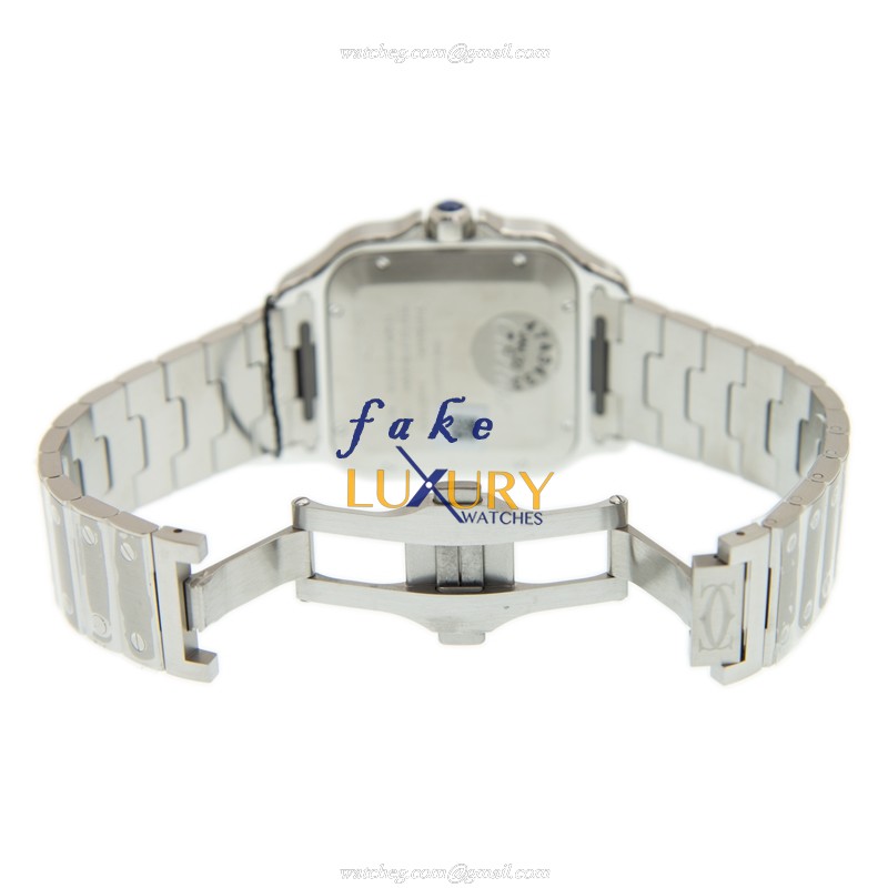Cartier WSSA0030 - Santos De Cartier Automatic - 39.8mm - Blue Dial - Silver Stainless Steel Strap - Image 5