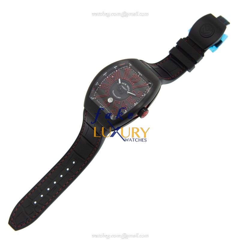 Franck Muller V 45 SC DT TT.NR.BR.ER Vanguard Automatic Titanium Black Replica Watch - Image 2