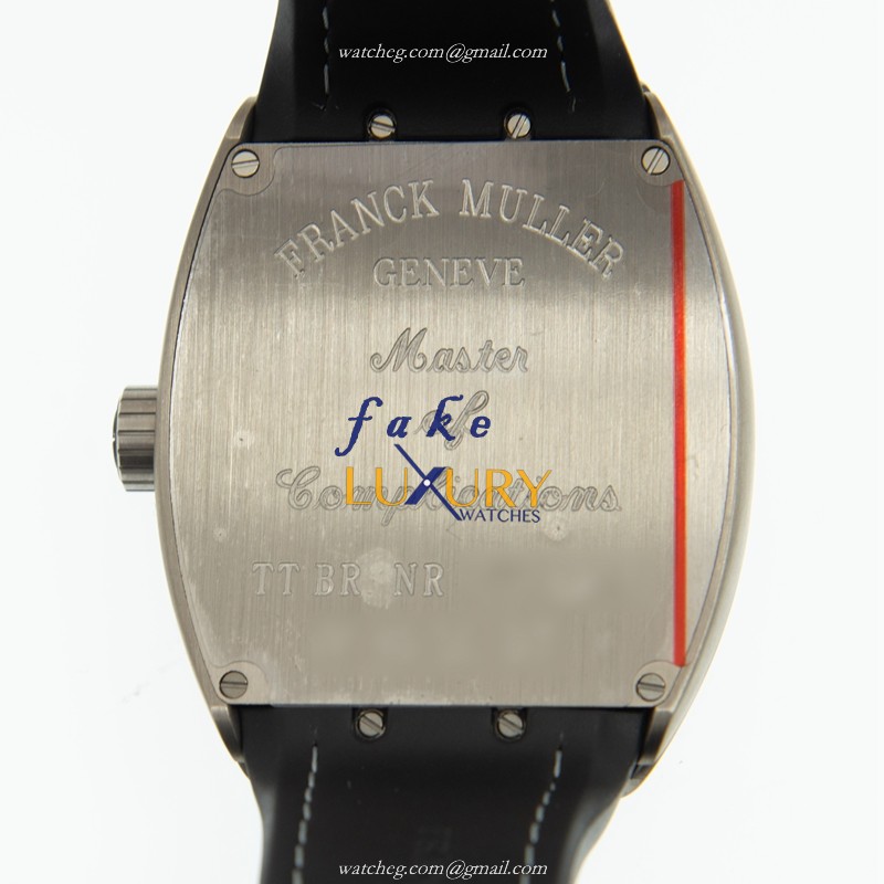 Franck Muller V 45 SC DT TT.BR.NR VANGUARD Replica Watch, Automatic, Gray Dial, Titanium Case - Image 3