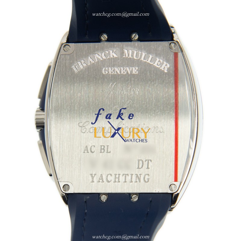 Franck Muller Vanguard V 41 CC DT YACHTING AC.BL Automatic Blue Dial Steel Replica Watch - Image 3