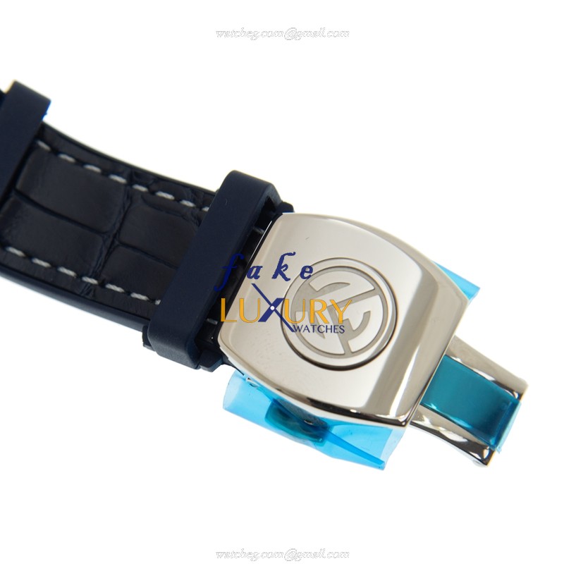 Franck Muller Vanguard V 41 CC DT YACHTING AC.BL Automatic Blue Dial Steel Replica Watch - Image 4