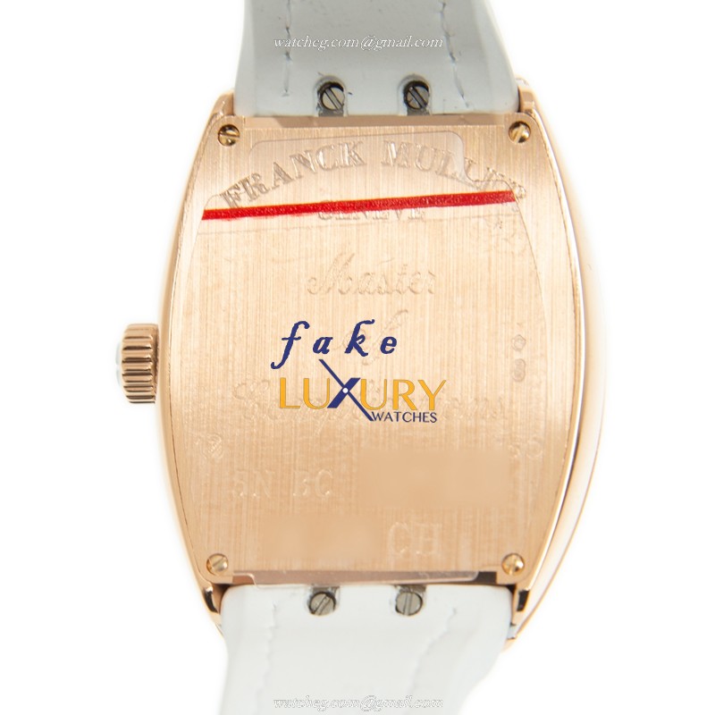 Franck Muller V 32 CH 5N.BC Crazy Hours Auto 18kt Rose Gold Replica Watch, Auto, White Dial - Image 3