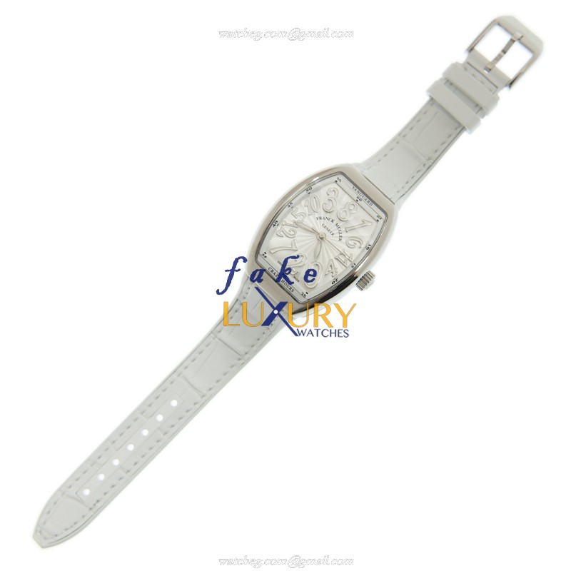 Franck Muller V32 CH AC.BC Crazy Hours Automatic Stainless Steel Replica Watch - White Dial - Image 2
