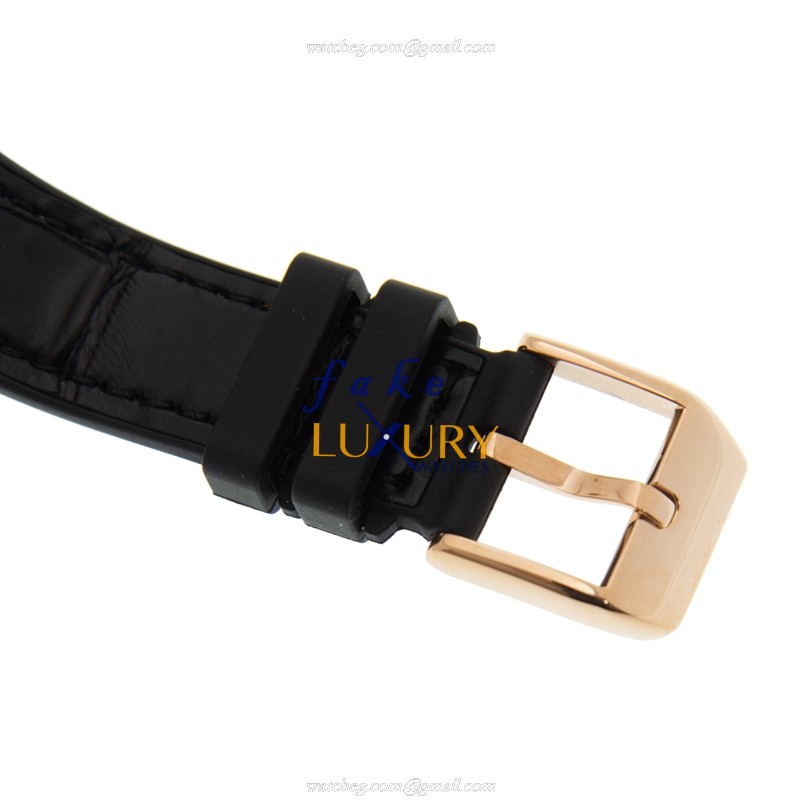 Franck Muller V 32 CH 5N.NR Crazy Hours Auto 18kt Rose Gold Replica Watch, White Dial, Leather Strap - Image 4