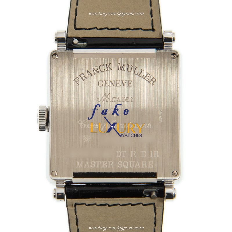 6000 H SC DT R D 1R OG - Franck Muller Master Square Replica Watch - White Gold Diamond - Automatic - Image 3