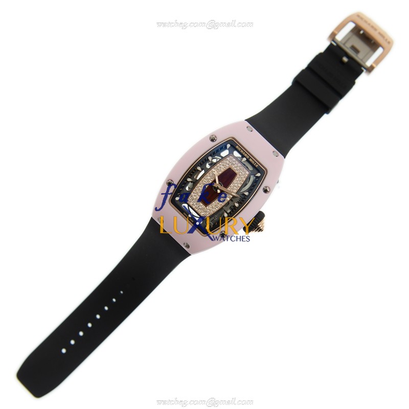 Richard Mille RM07-01 RG-TZP-P - Replica Watch - Automatic - Ceramic Case - Black Rubber Strap - Image 2