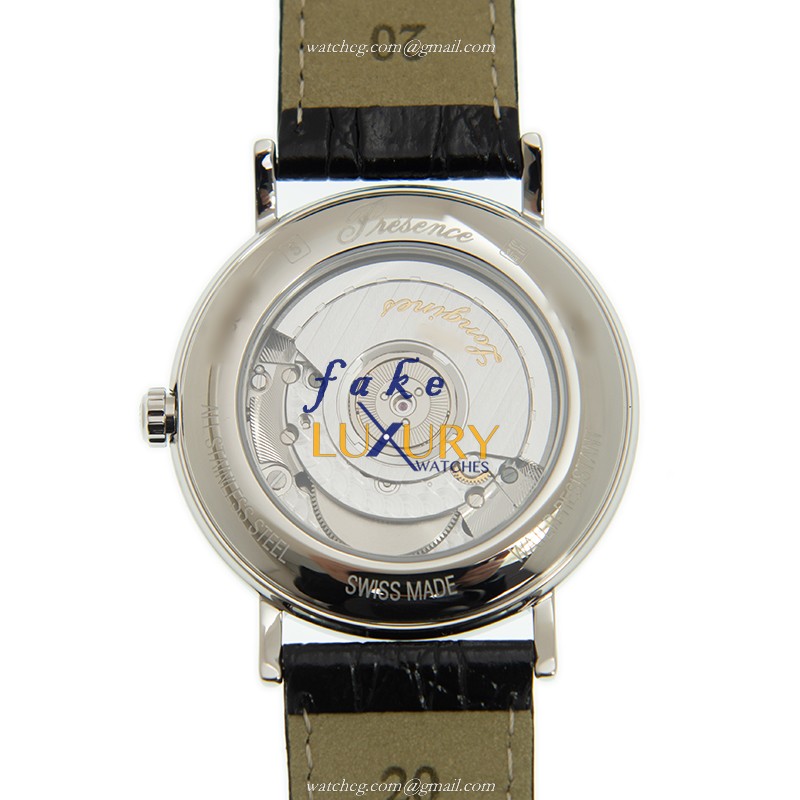 Longines PRESENCE L4.805.4.11.2 Automatic White Dial Stainless Steel Leather Replica Watch - Image 3