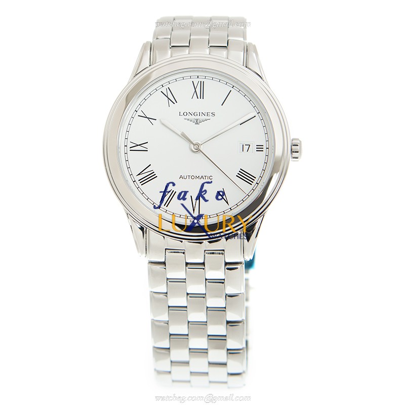 Longines L4.974.4.11.6 FLAGSHIP Automatic | Steel Case | White Dial Replica Watch - Image 2